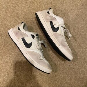 Nike SB Men's Alleyoop Sneakers White and Gray Black Swoosh